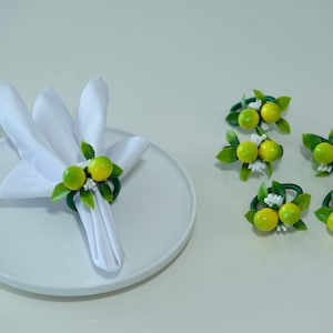 Napkin Rings, Lemon Napkin Rings , Decorate Your Dining Table with Lemon Napkin Rings