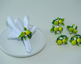 Lemon Napkin Rings: Summer Table Decor