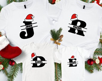 Personalized Family Christmas Shirt: Monogrammed Holiday T-Shirt