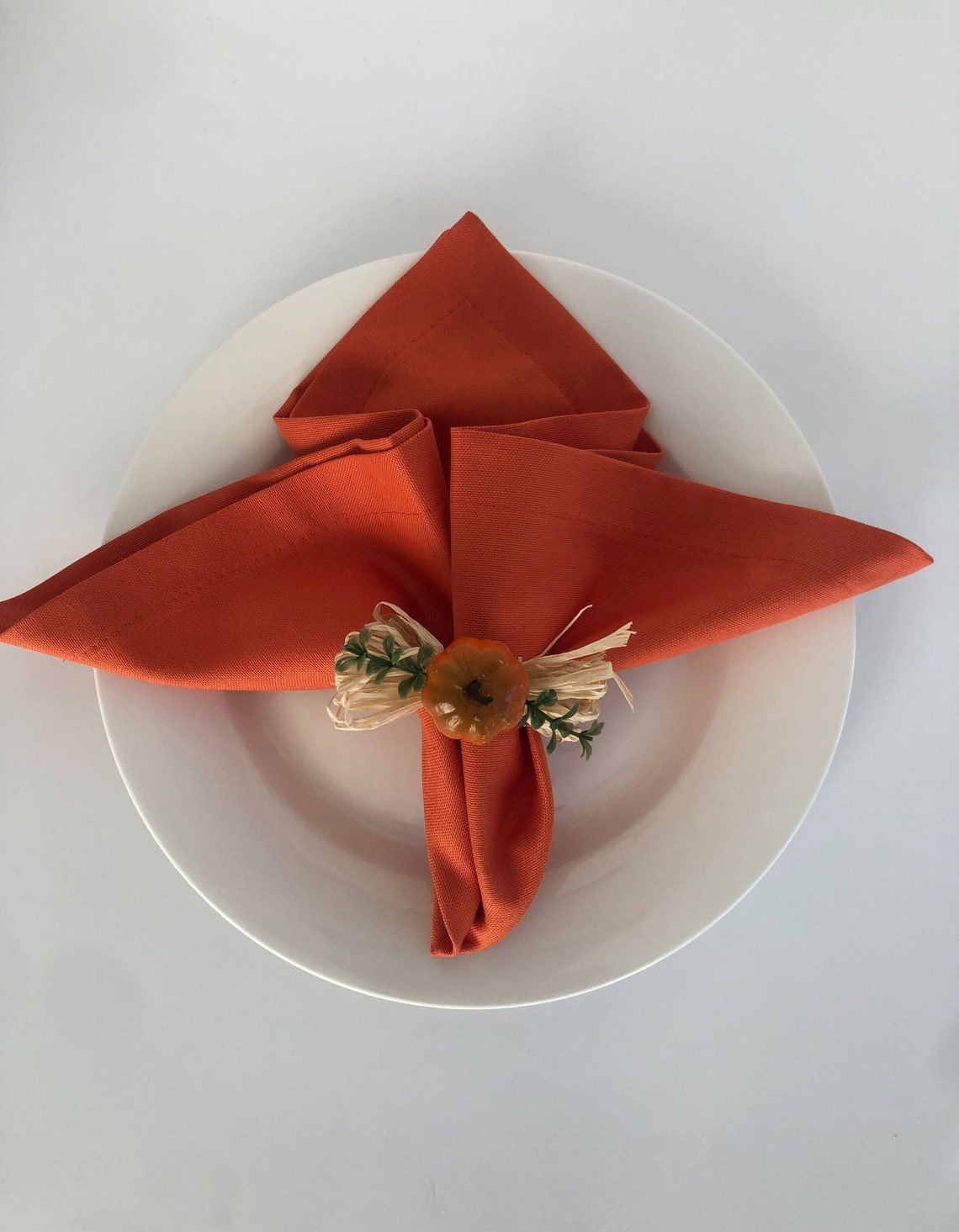 Pumpkin Fall Napkin Rings for Your Dinning Table Thanksgiving Etsy