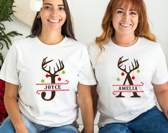 Custom Name Christmas Shirt: Minimalist Family Holiday Tee