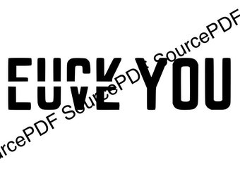 F you Love You SVG Cricuit Funny