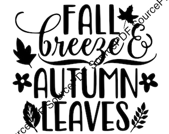 Brisa de otoño Hojas de otoño SVG