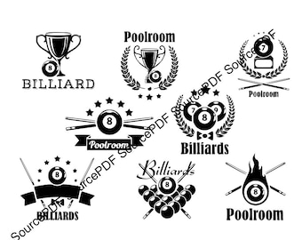 Pool Room SVG Cricut
