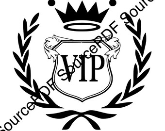 Calcomanía de coche VIP SVG Cricut