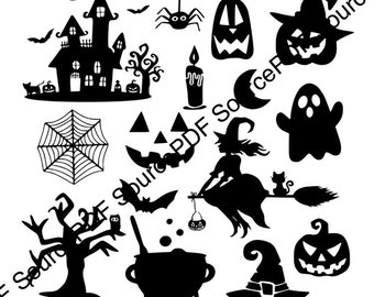 Casa de Halloween Pumpkin Witch Spooky SVG Cricut