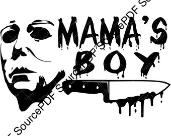 Horror "Mamas Boy" SVG cricut