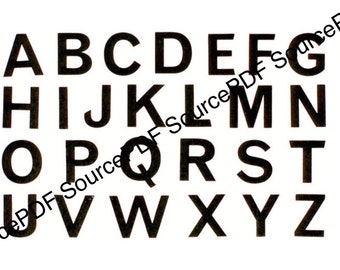 A - Z Alphabet Letters SVG Cricut