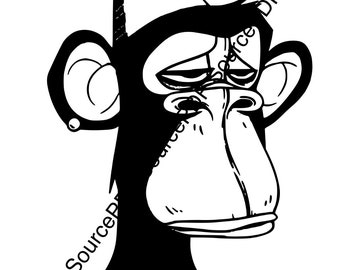 Monkey NFT SVG Cricut