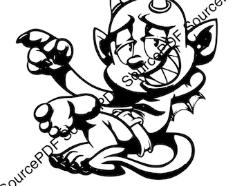 Diablo sonriente SVG Cricut
