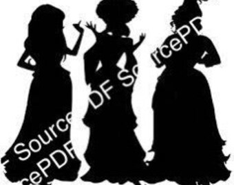 Sanderson Sisters Witches Silhouette SVG Cricut