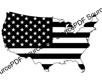 Estados Unidos de América Bandera SVG Cricut