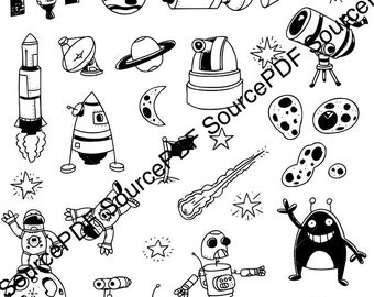 Space Kids SVG Bundle Cricut