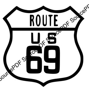 Route 69 SVG Cricut