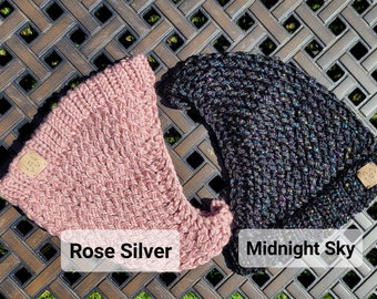Knitted Headband Glitter, knitted hats, bandana, knitted bandana
