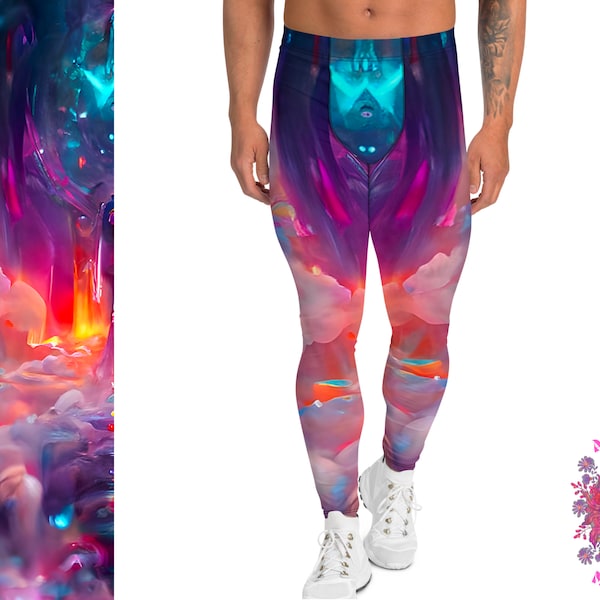 Heren Rave broeken, Heren Leggings, Galaxy Leggings voor Mannen, Heren panty's, Heren Workout Leggings, Psychedelische broeken, Heren yoga broeken, Heren joggers