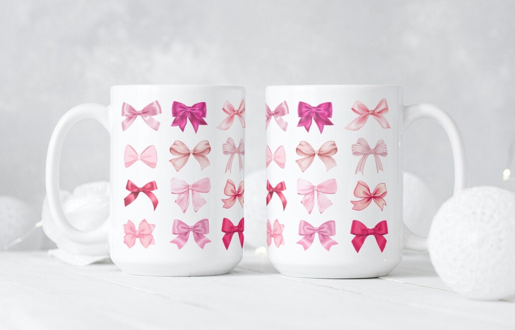 Coquette Bicchiere In Vetro Estetico Con Fiocco Rosa - 473 Ml Con Coperchio E Cannuccia Curva - Tazza Per Caffè Freddo, Frullati, Succhi - Regalo Per Donne E Ragazze
