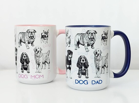 Dog mom and dad mugs online