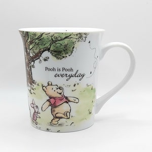 Disney Winnie the Pooh & Friends, Pooh Is Pooh Everyday 12 Oz Coffee Tea Mug Cup, Cute Fantasy Mug, Collectible Jug