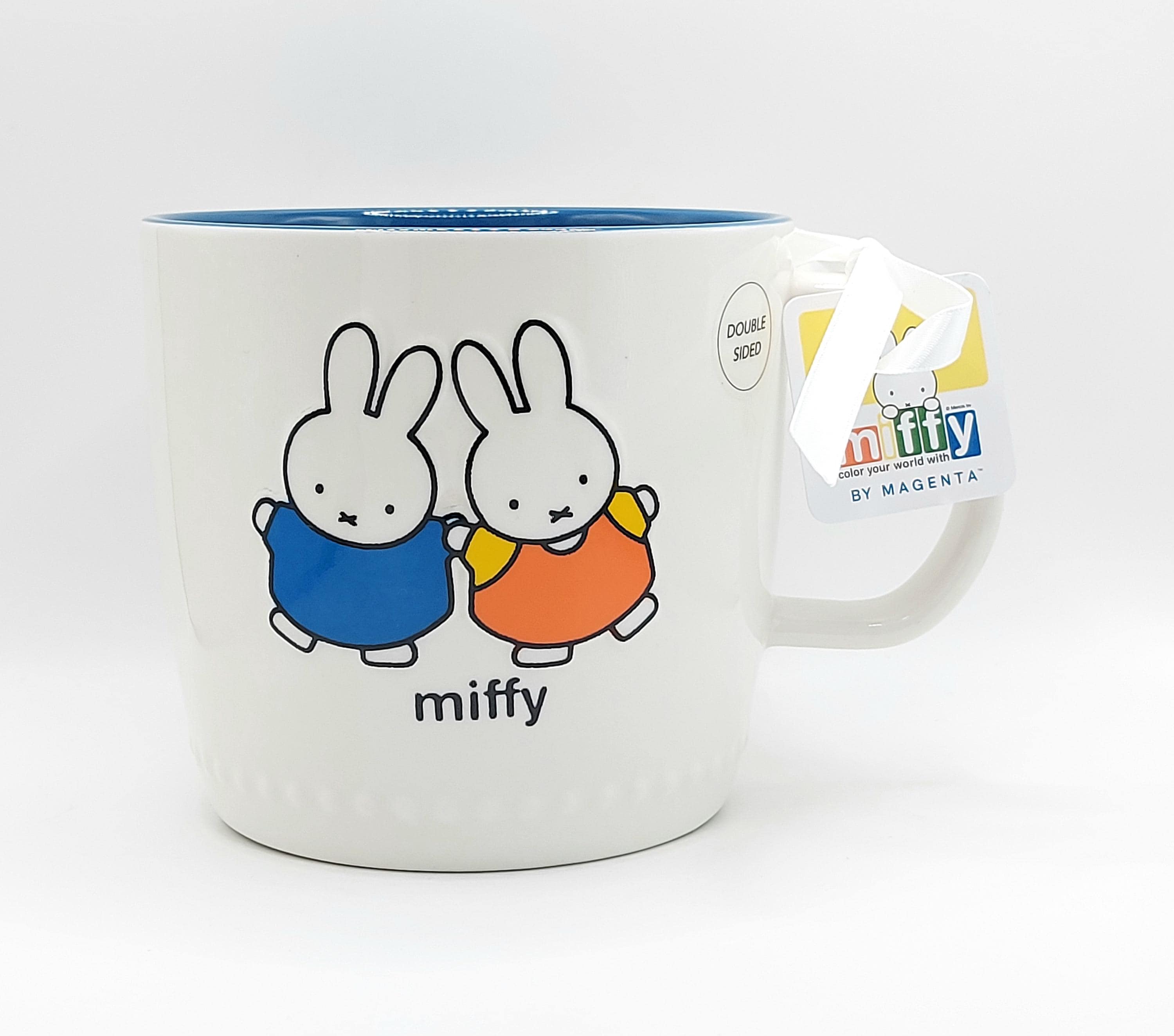 mugiページ ୨୧ Miffy Cute Friendship Coffee Tea Mug Cup 20 Oz Ceramic, Miffy