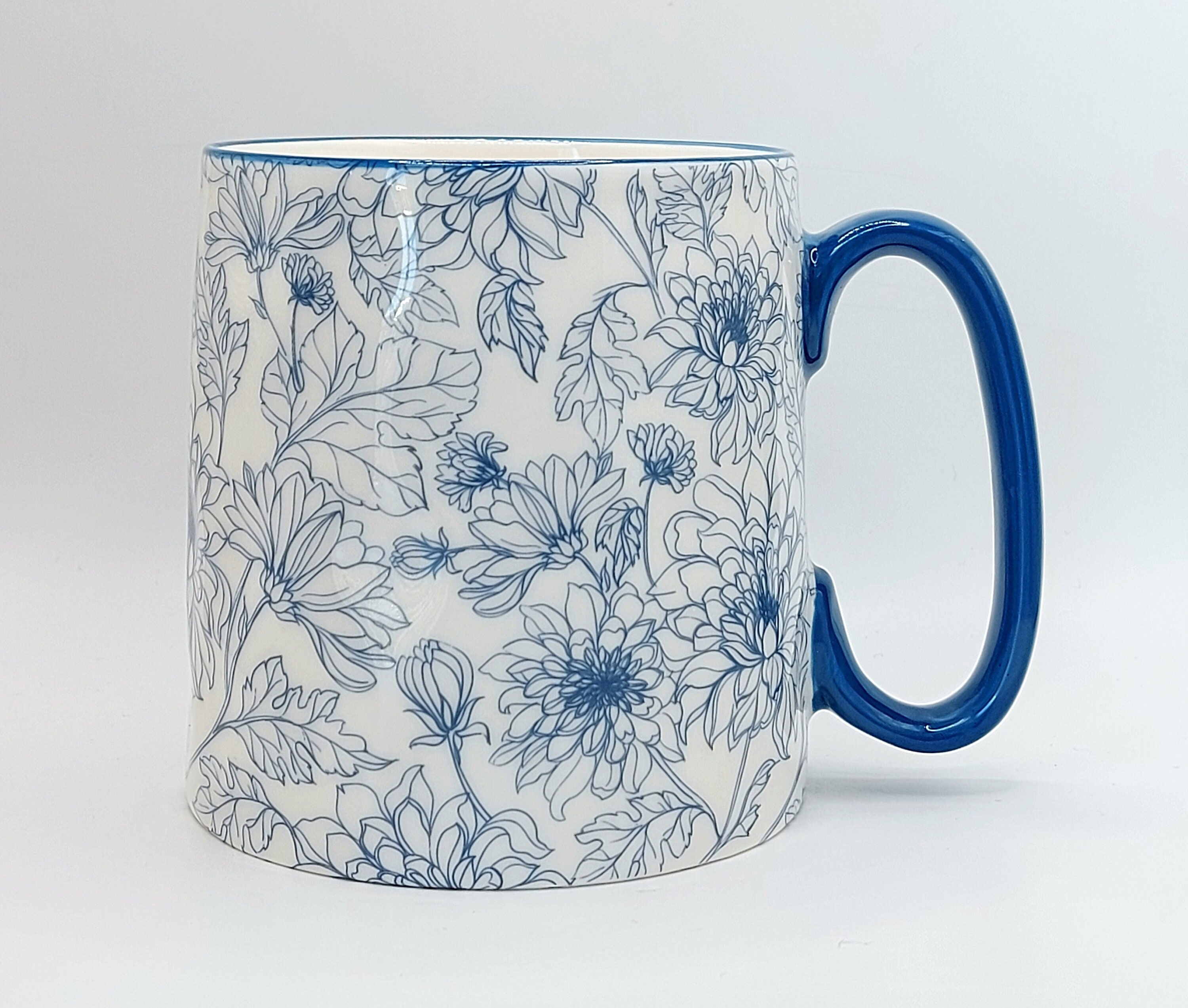 Blue Floral To Go Coffee Cups (8 count)