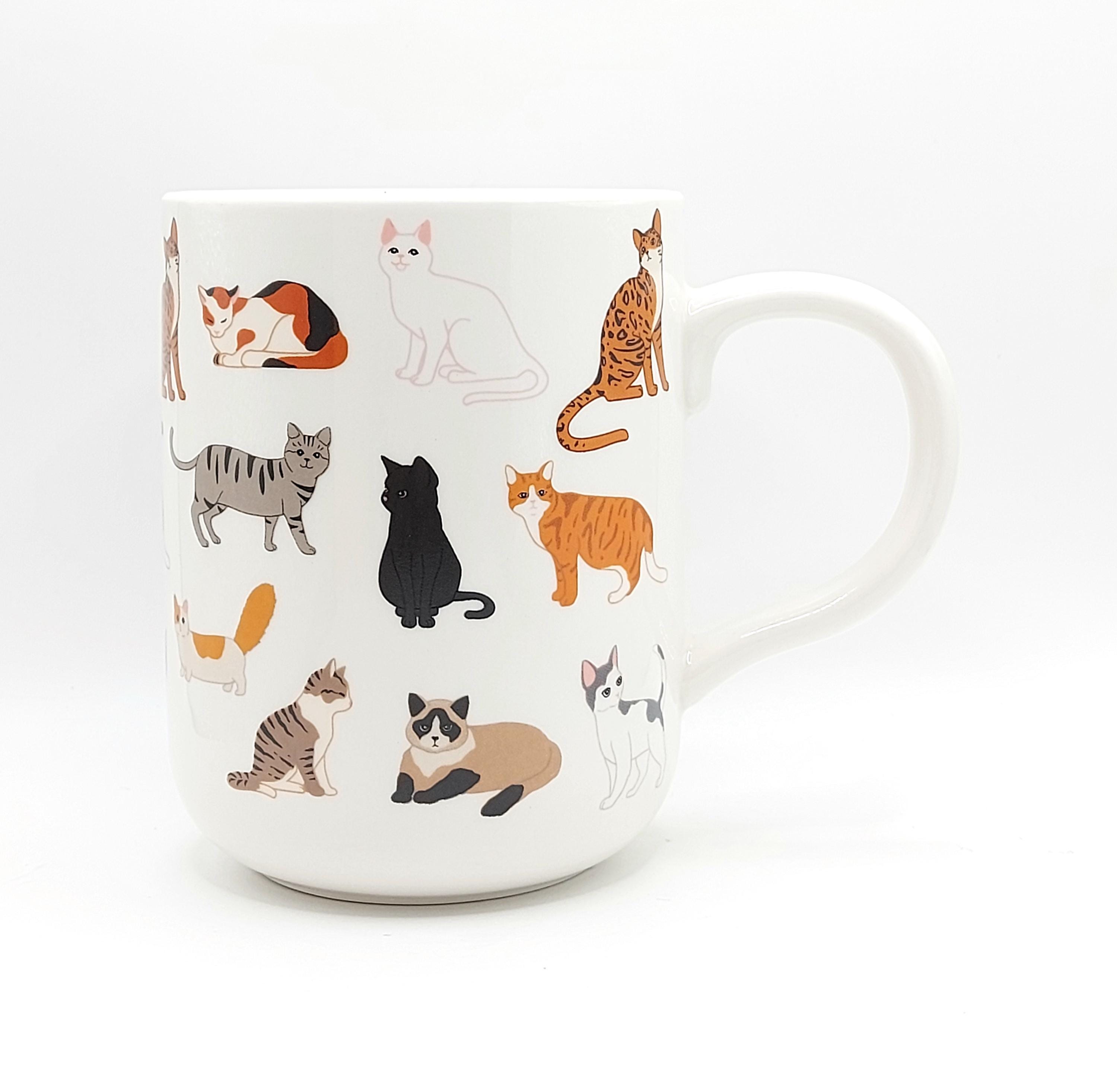 16 Oz Cat Mug - Etsy