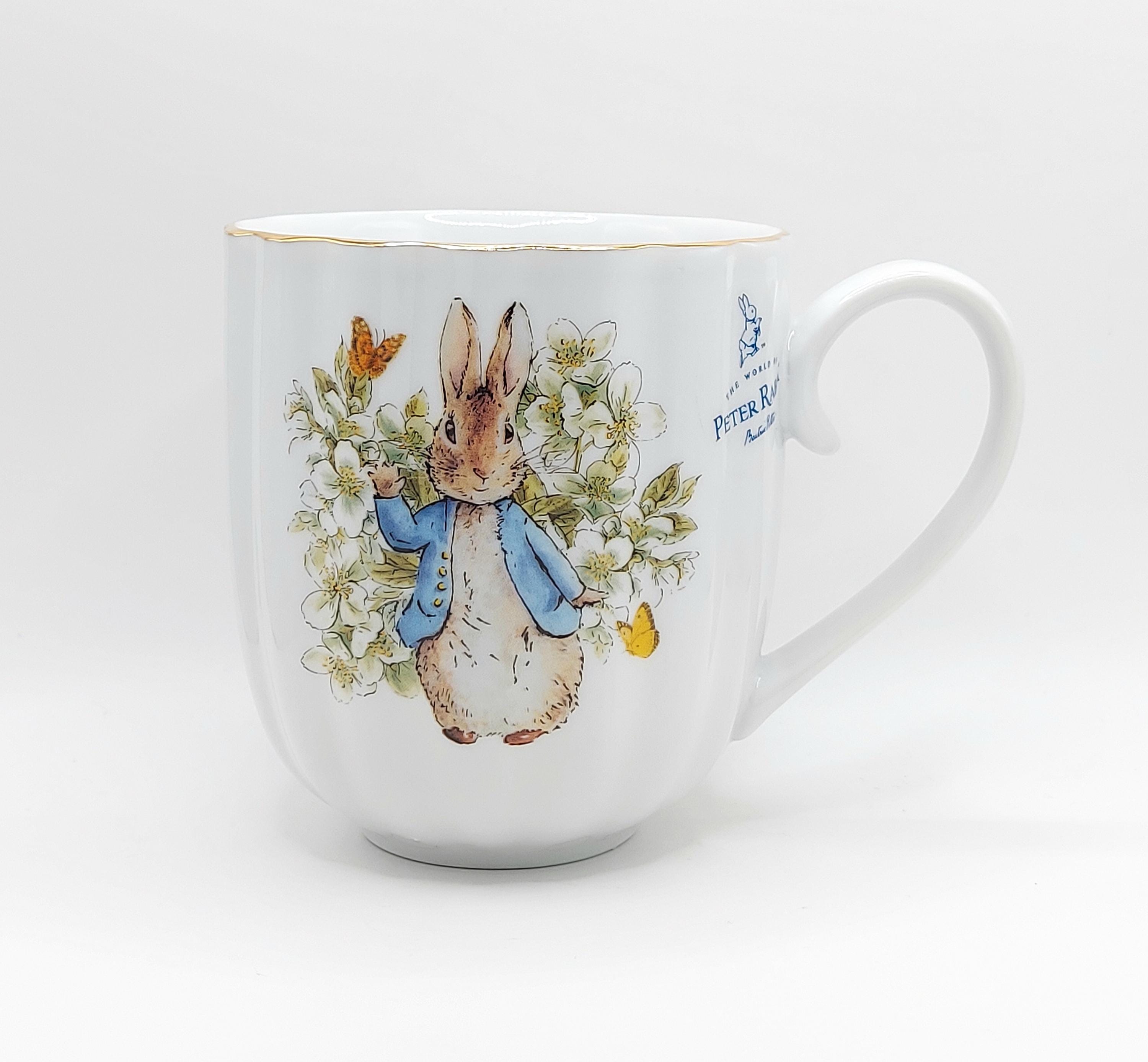 Peter Rabbit Spring Garden Coffee Mug 16 Oz Porcelain, Bunny Floral Story  Cup, Golden Top by Zrike Brands - Etsy