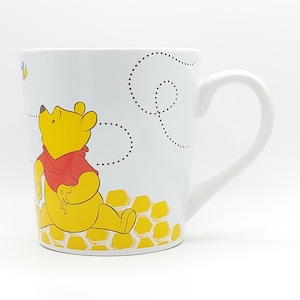 Winnie the Pooh Sweet Honey Mug – Disney 14 Oz Ceramic Collectible – Yellow & White Coffee Cup – Cute Gift for Pooh Lovers