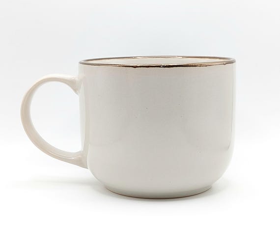 Artisanal Fire Glazed Beige Coffee Tea Mug Cup 16 Oz Stoneware, Minimalist  Design, Coffee Lover Gift by Maison Neuve - Etsy