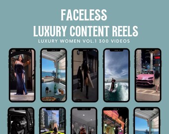 300 Luxury Aesthetic Boss Babe Reels Bundle, Faceless Marketing, Digital Marketing, Master Resell Rights, PLR Digital Products, MRR