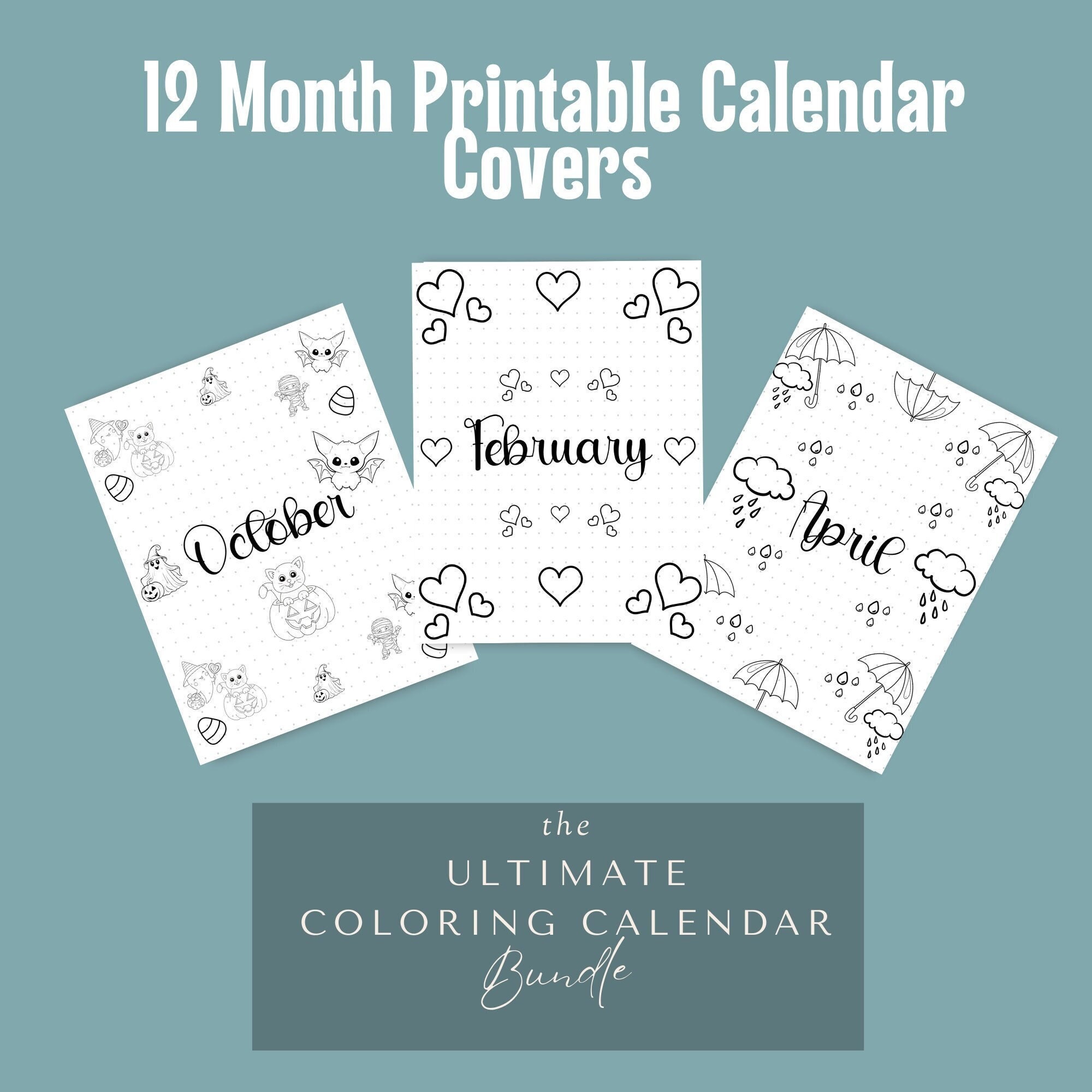 12-monthly-cover-pages-a5-journal-monthly-title-page-template-monthly-planner-cover-page-printable-cover-page-12-month-title-pages-coloring-etsy