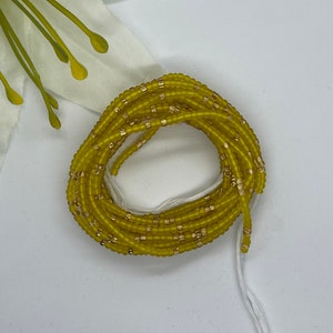 Tie on Waist beads, waist beads with crystals, luxury African waist beads, waist adornment, body jewelry, waist beads for weight tracking.