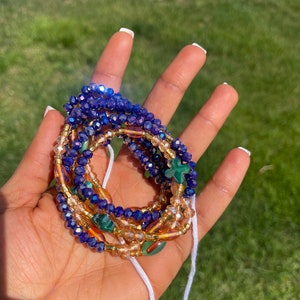 Taillekralen, taillekralen met kristallen, luxe Afrikaanse taillekralen, tailleversiering, lichaamssieraden, taillekralen voor gewichtsregistratie.