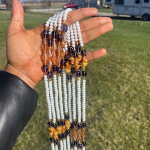 Tie on Waist beads, waist beads with crystals, luxury African waist beads, waist adornment, body jewelry, waist beads for weight tracking.
