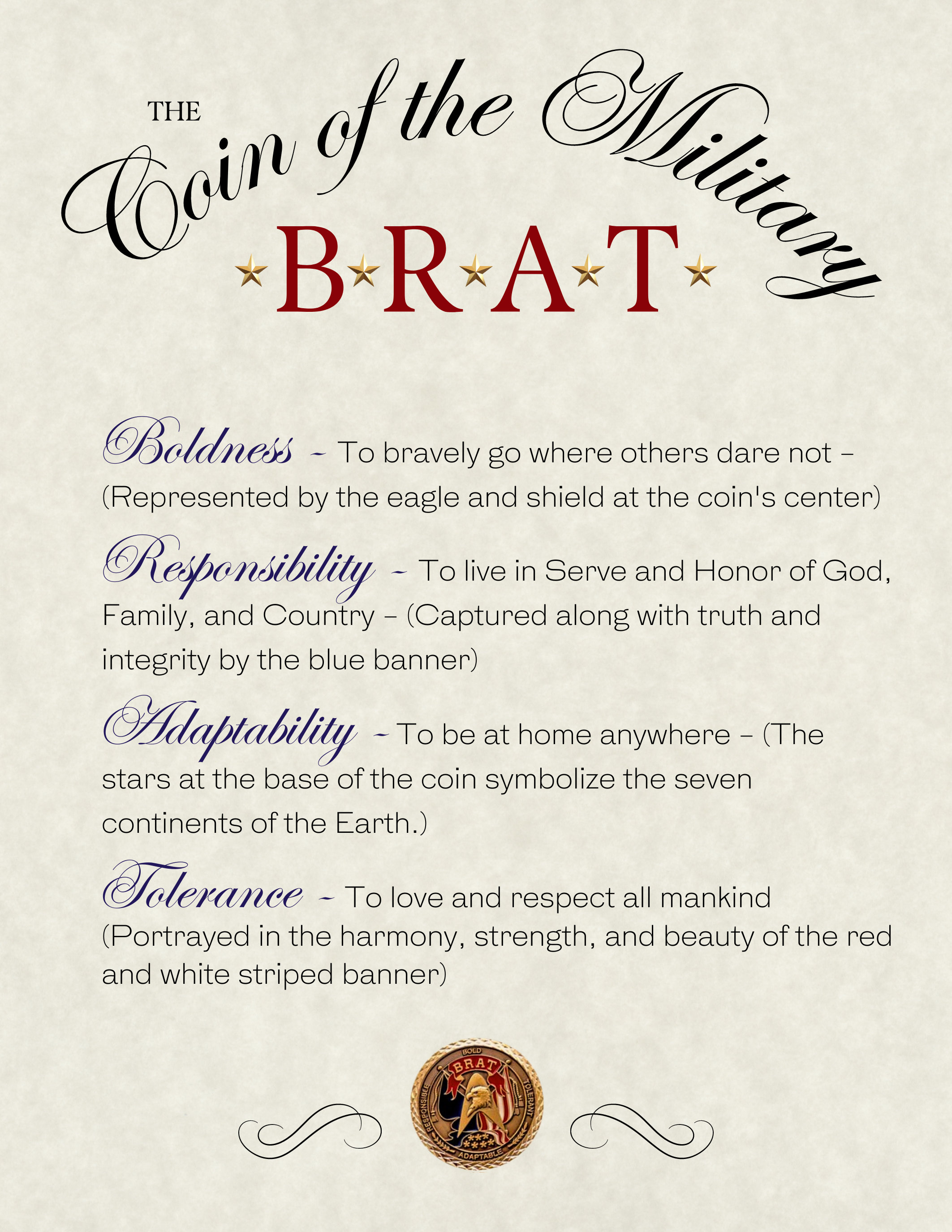 Military BRAT Certificate Digital Download 8 1 2 X 11 Inch Army Brat military-brat-certificate-digital-download-8-1-2-x-11-inch-army-brat