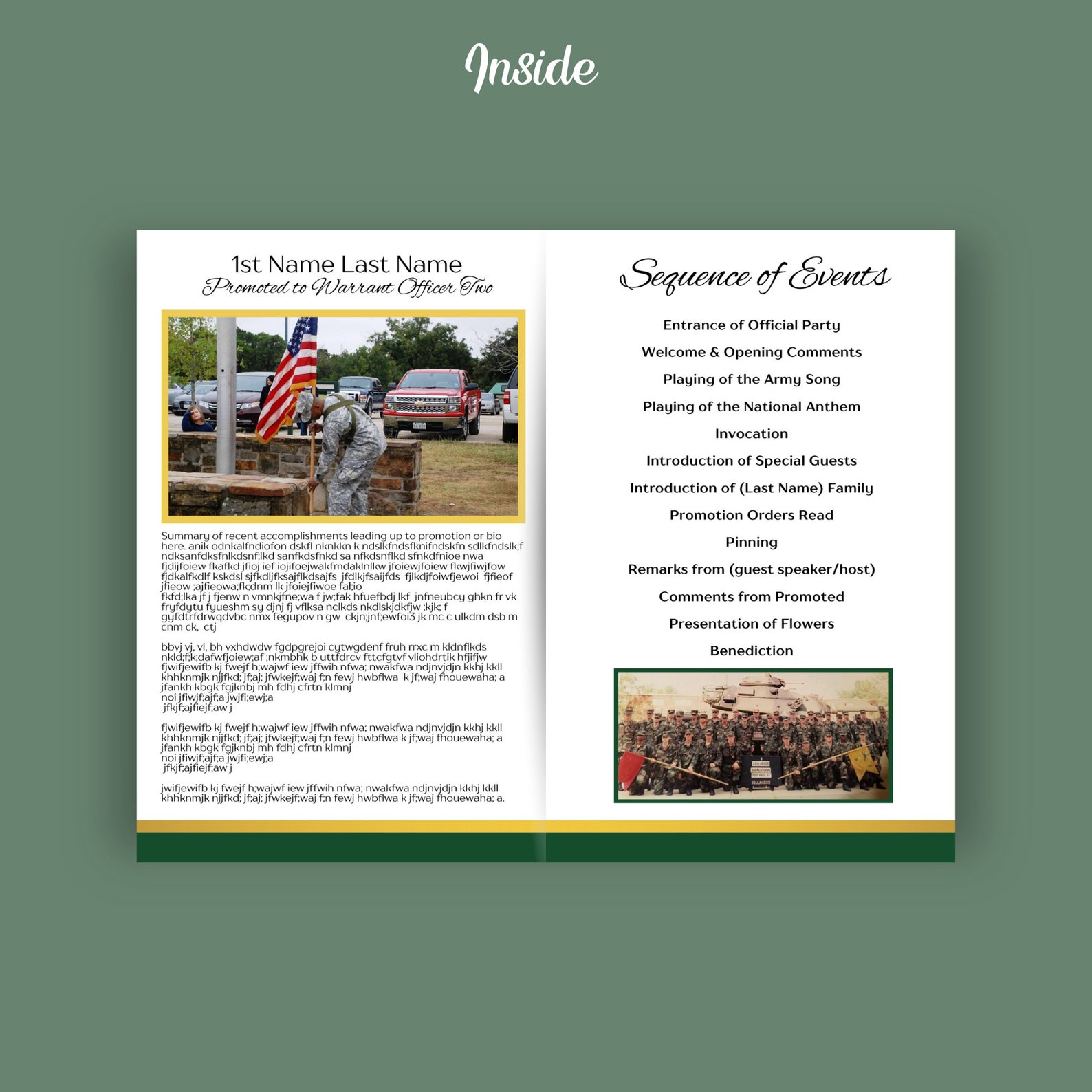 Attention Order Army Promotion Script - aobl82a
