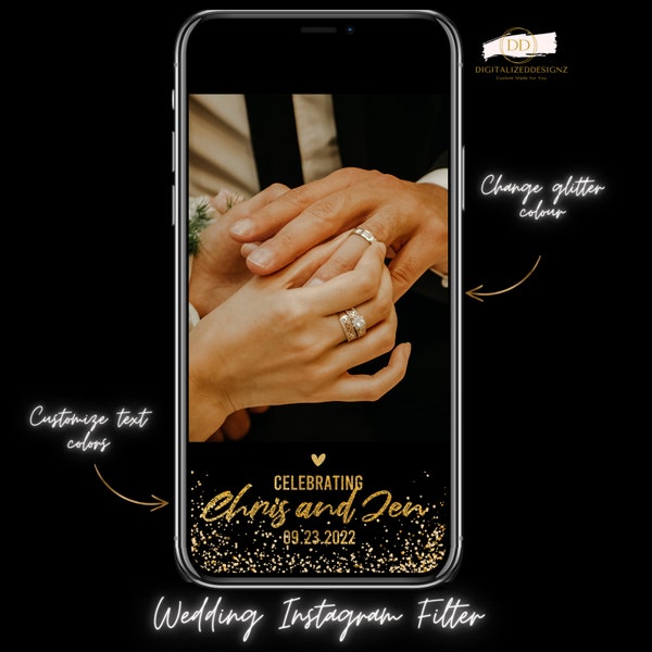Filtre Instagram de mariage, effet Instagram de mariage, filtre personnalisé pour Instagram, filtres d'histoire Instagram, filtre d'histoire de mariage, IG, mariage