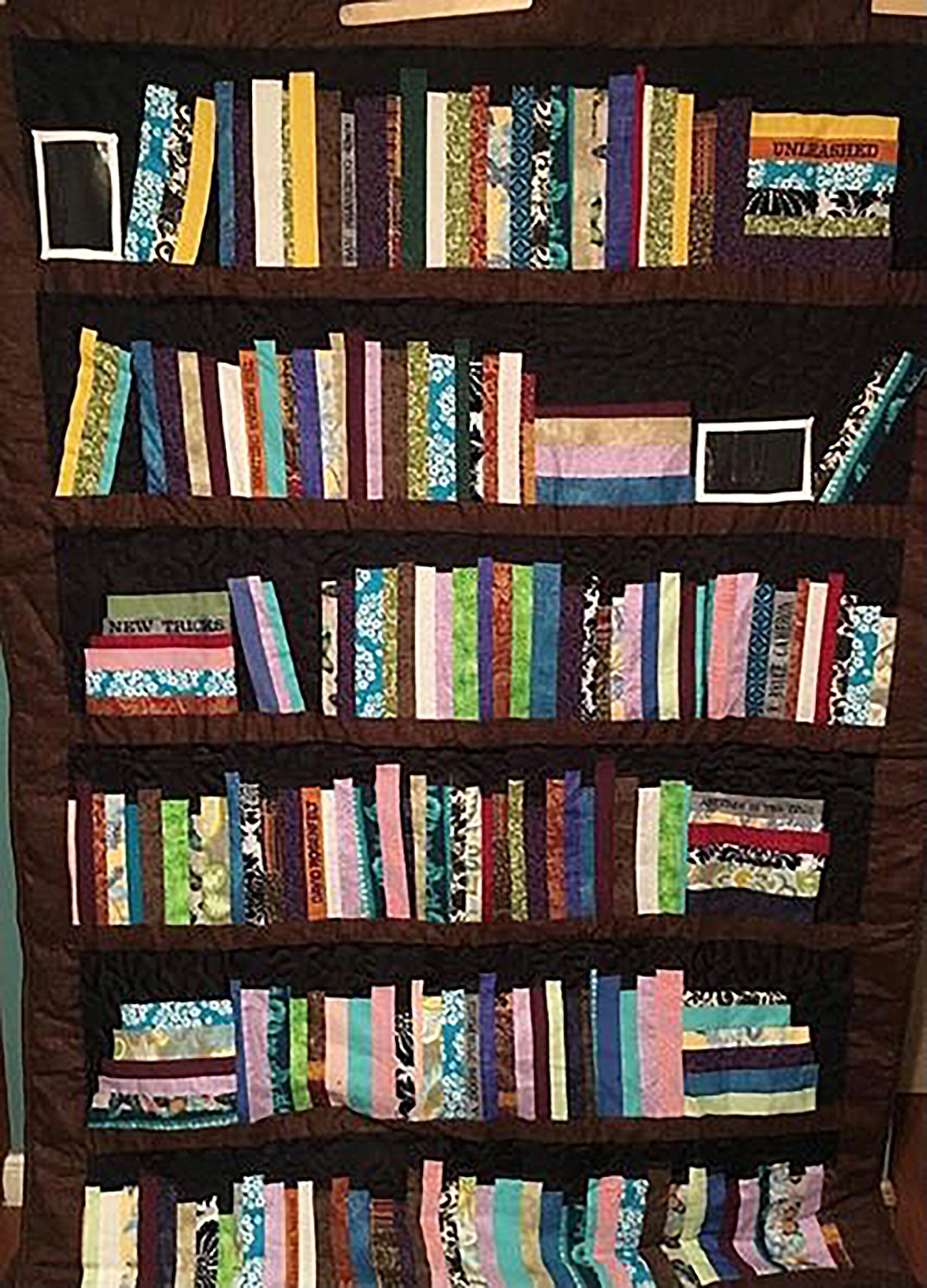 Bookshelf Quilt Book Shelf Bookshelf Book Shelf Quilt Etsy
