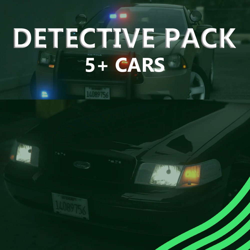 Fivem Detective Pack V1 5 Cars Unmarked Vehicles LEO Law Enforcement 50