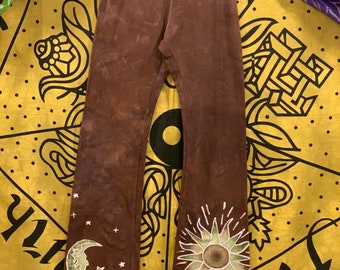 Earth Tones Moon and Star Pants
