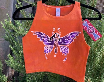 Fairy Godess Batik Crop Top