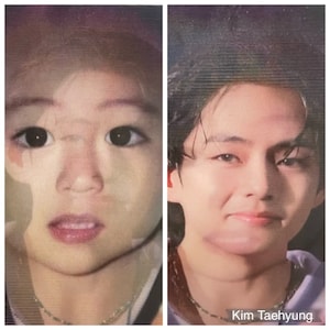 Lenticular BTS, V, Kim Taehyung baby photo