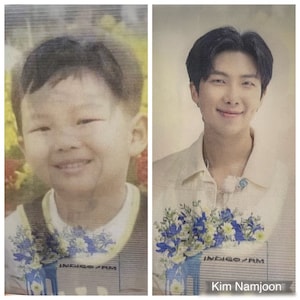 Lenticular BTS, Kim Namjoon RM Baby Photo - Etsy