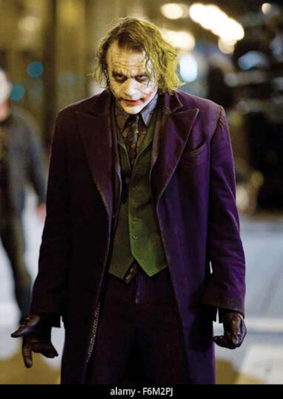 Men's Joker Costume Pent Coat With Vest Heath Ledger - Etsy