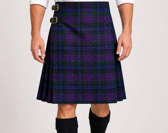 Spirit of Scotland Tartan Kilt – Men's Pleated Highland Plaid Kilt