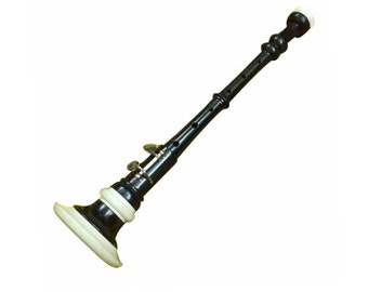 Handmade Scottish Brown Rosewood Bombard Chanter | Highland Bagpipe Practice Chanter | Beginners Practice Chanter with 2 Reeds & Hard Case