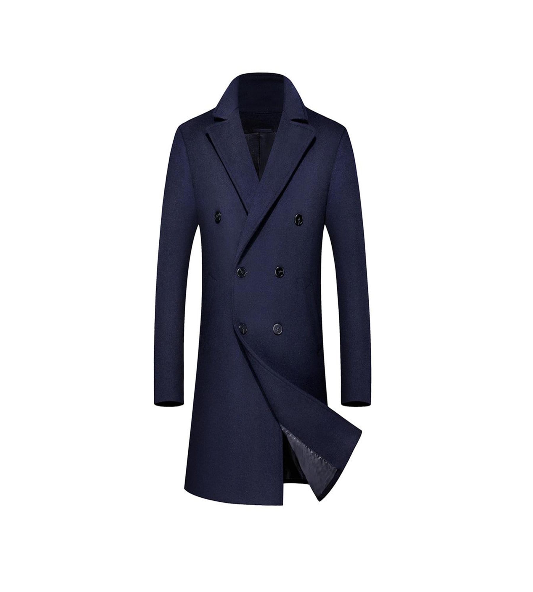 Mens Blue Long Overcoat - Long Trench Coat - Mens Winter Coats - Men Casual  Business Coat - Windbreak Winter Outwear Coat - Fashion Coats - Etsy