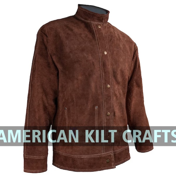 Suede Welding Jacket Etsy