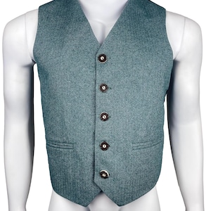 Scottish Kilt Vest / Waistcoat for Men&#39;s - Men&#39;s Highland Wedding Kilt Vests - Traditional Tweed Waistcoat - Kilt Outfit