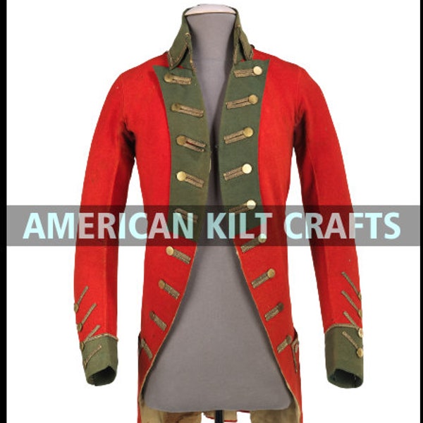 1775–83 American Revolution Military coat | Col. William Taylor Tailcoat | Civil War Jackets | 18th century Tailcoat | Revolution Uniform